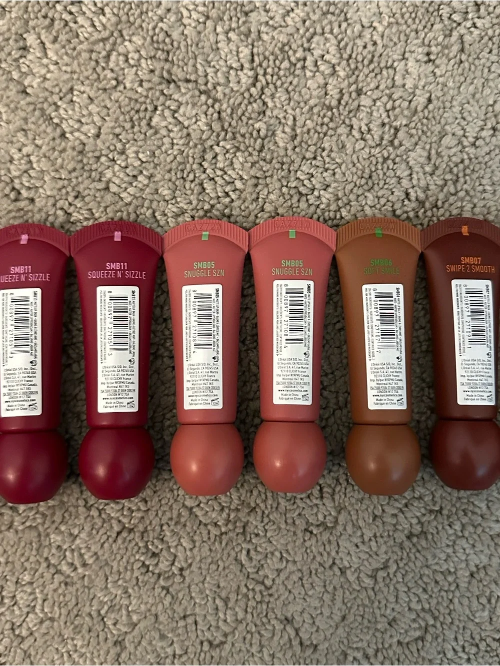 BRAND NEW NYX Professional Makeup Smushy Matte Lip Balm 17-Piece Lot